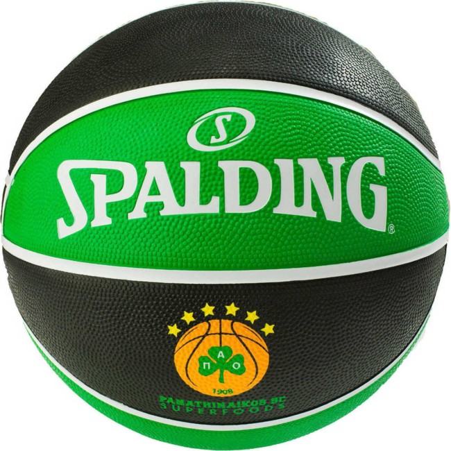 SPALDING NEW PANATHINAIKOS ATHENS EUROLEAGUE TEAM RUBBER BASKETBALL (83-786Z1) ΜΠΑΛΑ 