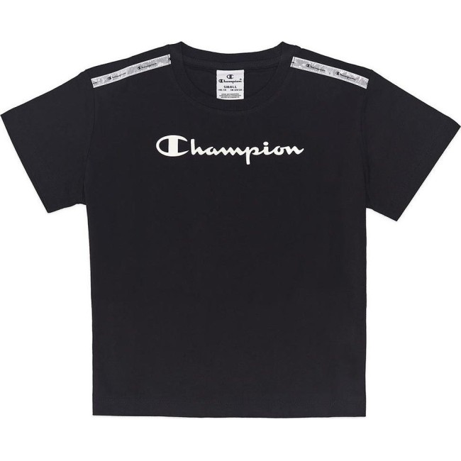 CHAMPION JR G Crewneck T-Shirt (403895-KK001) ΜΠΛΟΥΖΑ Μαύρο