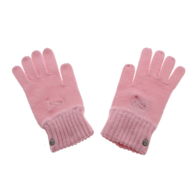 Puma Cat Knitted Gloves Ροζ Απαλό 040297