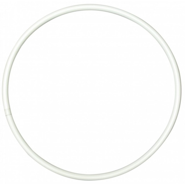 ΑΘΛΟΠΑΙΔΙΑ Στεφάνι Ρυθμικής Πλαστικό 60cm 009.8001-ΑΣΠΡΟ Λευκό